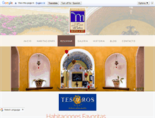 Tablet Screenshot of lacasadelospatios.com.mx